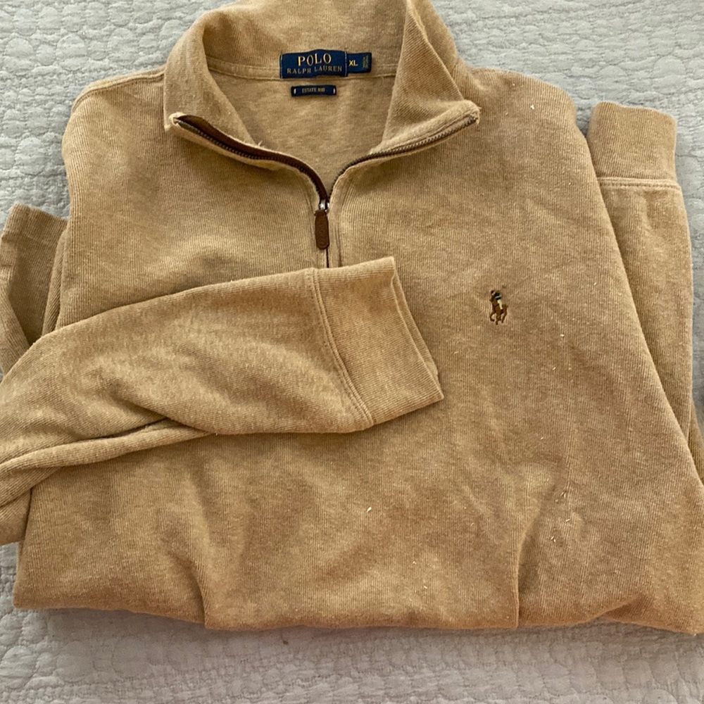 Polo sweater half zip